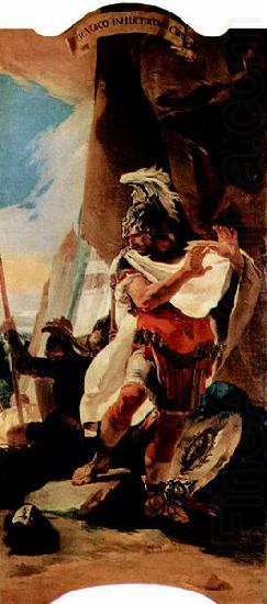 Giovanni Battista Tiepolo Hannibal betrachtet den Kopf des Hasdrubal, aus Gemaldezyklus zur romischen Geschichte fur den Palazzo Dolfin in Venedig china oil painting image